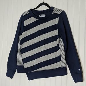Champion Striped Crewneck Sweatshirt